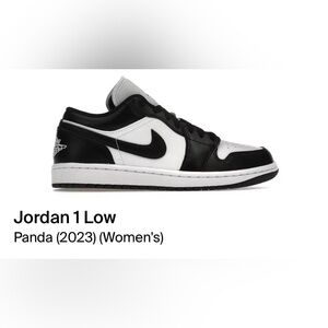 Jordan 1 low sneakers black and white.
